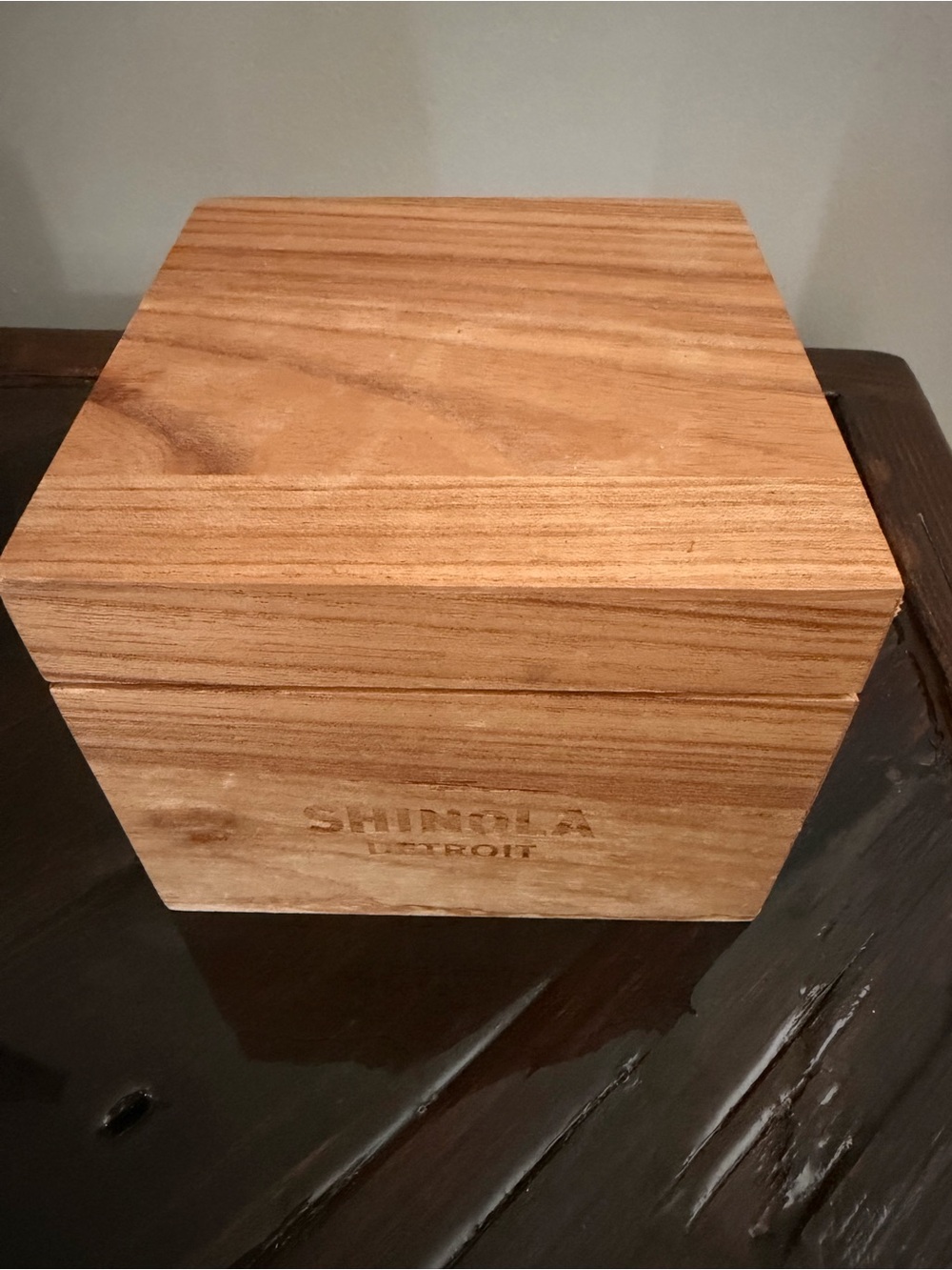 Authentic Shinola Wooden Watch Case